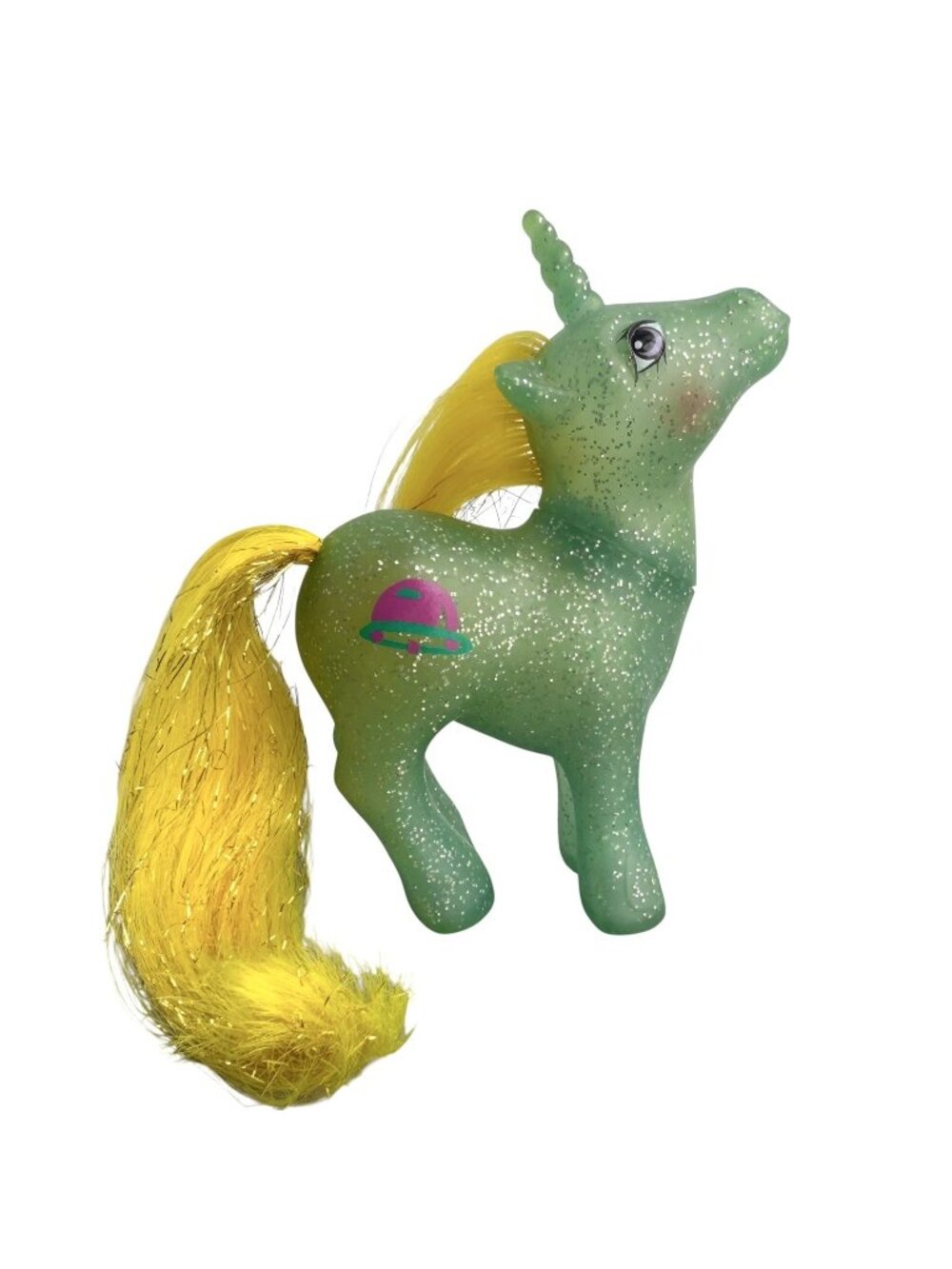 Vintage My Little Pony G1 Star Hopper Green Sparkle Pony 1984 MLP Hasbro